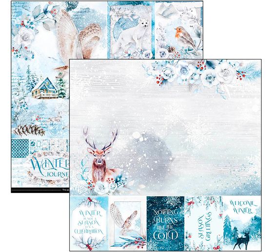 Scrapbook papier "Winter Journey"