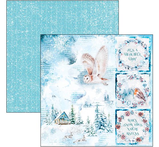 Scrapbook papier "Winter Journey"