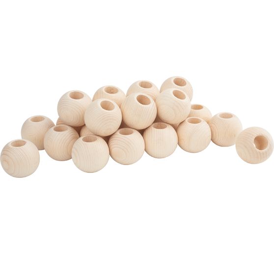 VBS Wooden balls with large hole "Ø 50 mm"