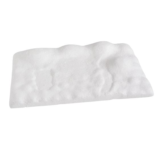 Styrofoam landscape with snow