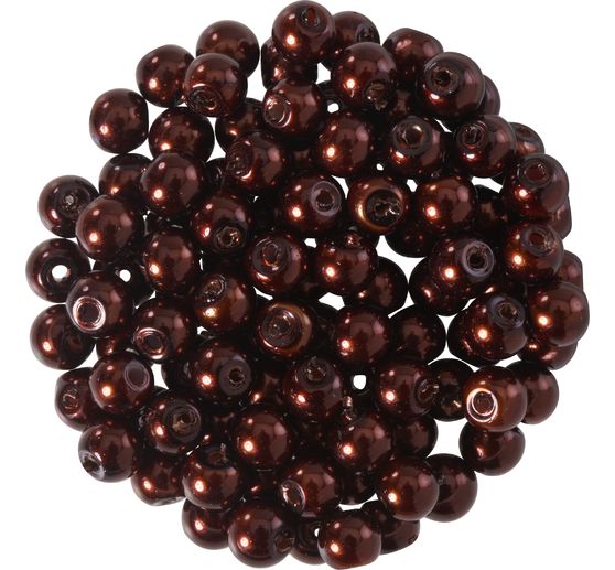 Glass wax beads, Ø 4 mm, 100 pieces